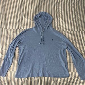 Men's Blue Hoodie Shirt